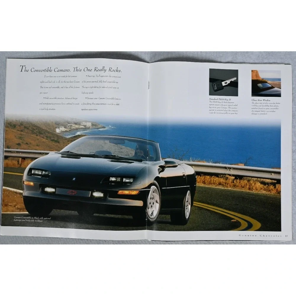 1997 Chevrolet Camaro Sales Brochure Catalog Chevy Car Dealer Booklet